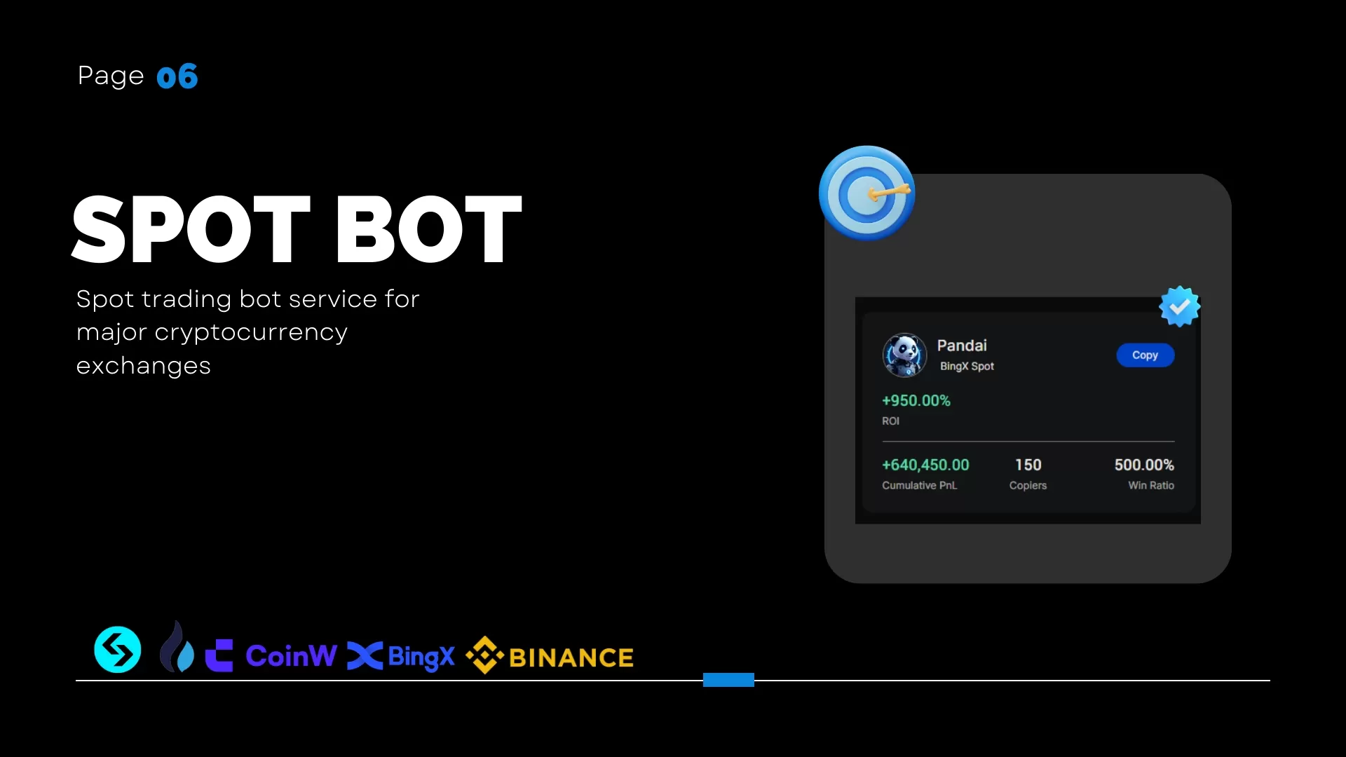 PandaI provIdes you wIth a spot bot that works on all exchanges and allows you to make money whIle you sleep.