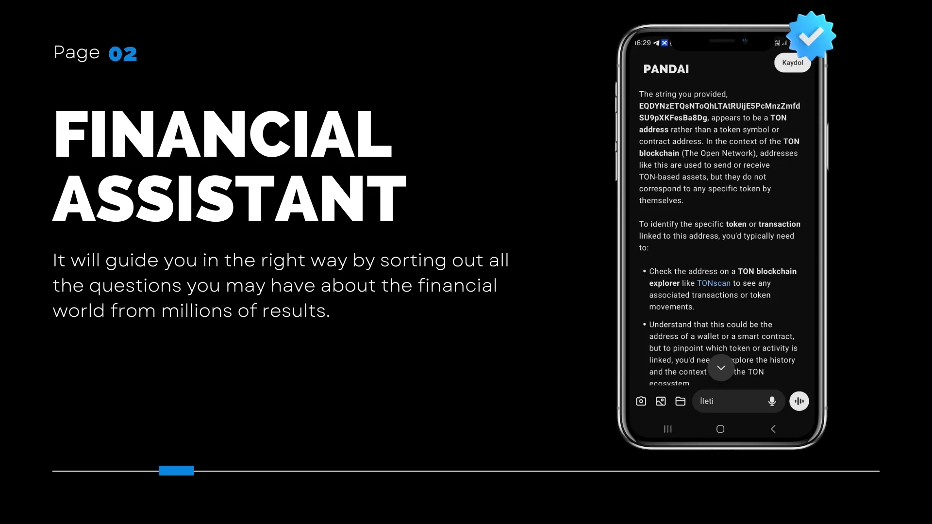 PandaI provIdes an artIfIcıal IntellIgence assıstant that serves you only In the fIeld of fInance.